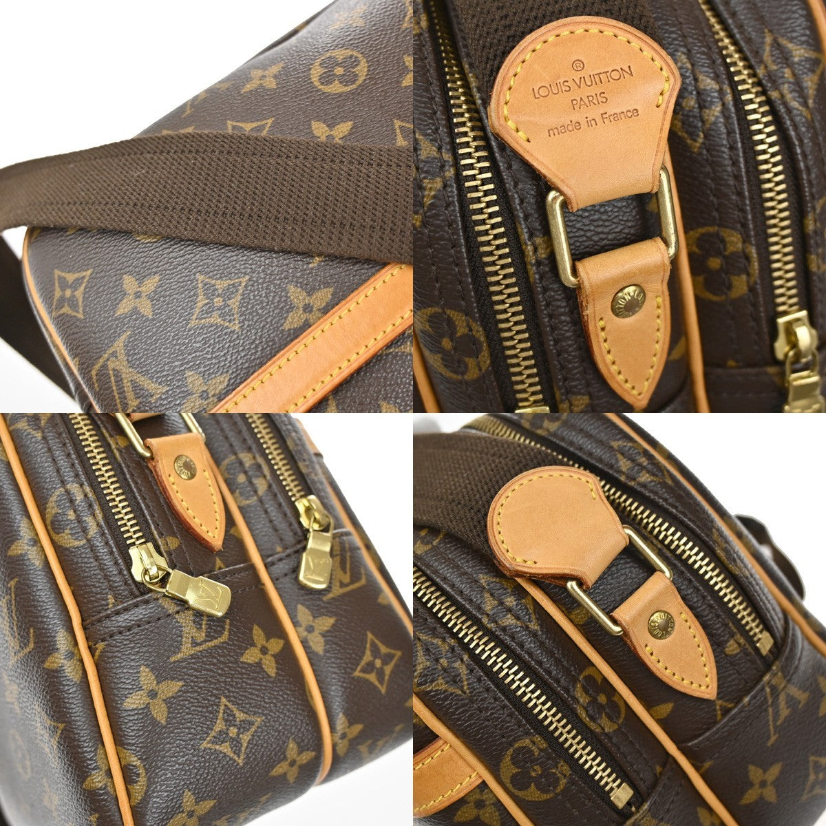 LOUIS VUITTON Reporter PM Crossbody Shoulder Bag Monogram Leather M45254 98KB397