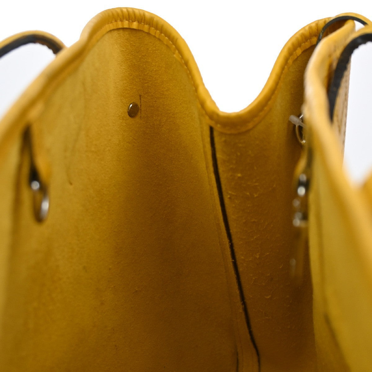 LOUIS VUITTON Neverfull MM Shoulder Tote Bag Epi Leather Yellow M40957 26CA473