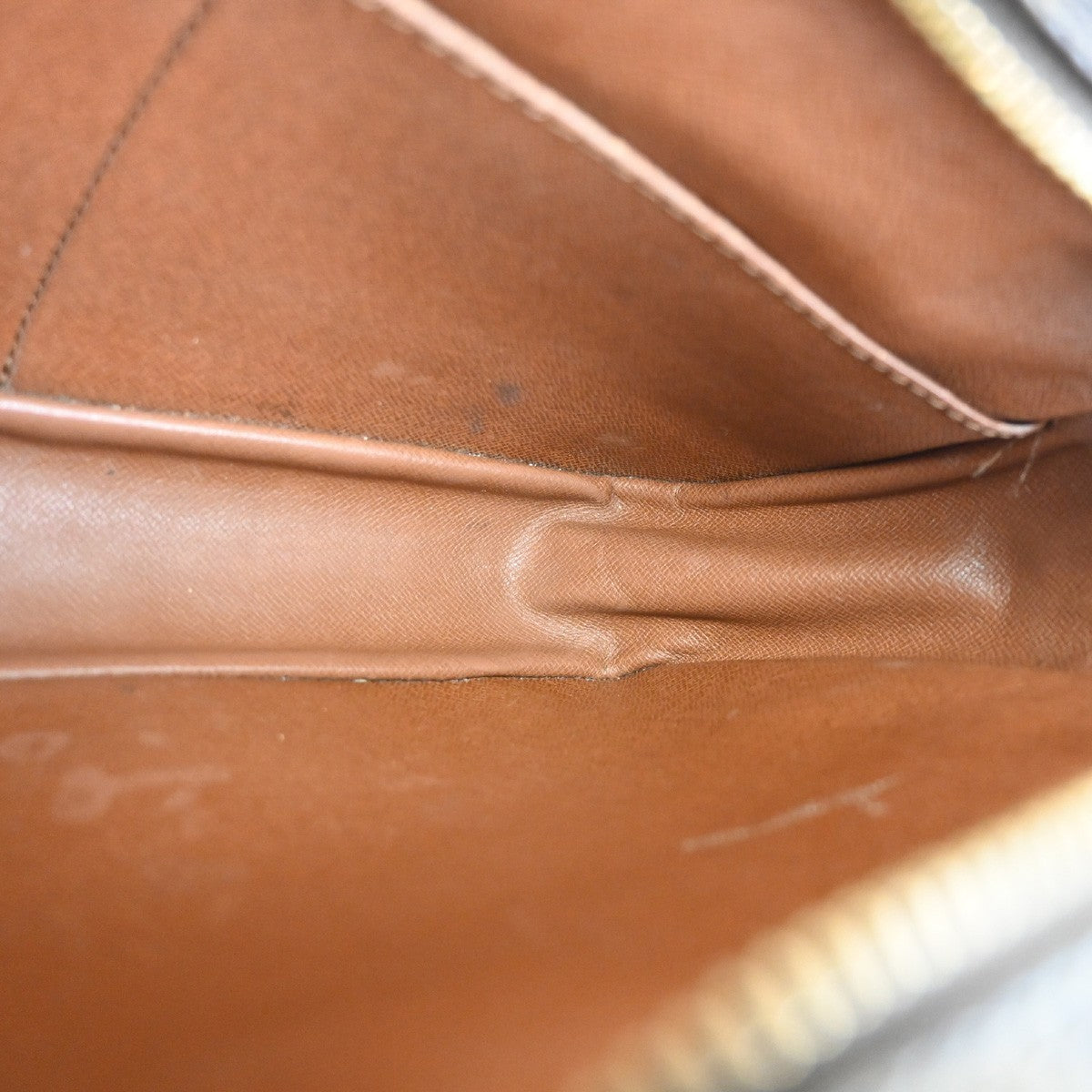 LOUIS VUITTON Compiegne 28 Clutch Bag Monogram Leather Brown GHW M51845 65KC584