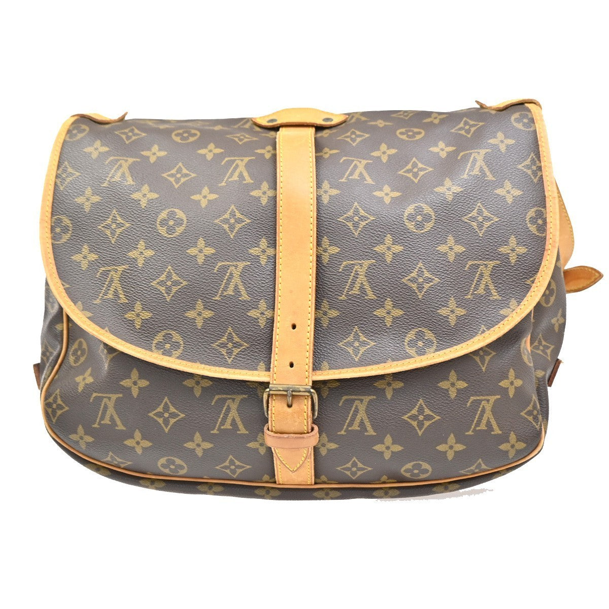 LOUIS VUITTON Saumur 35 Shoulder Bag Monogram Leather BN France M42254 84MA279