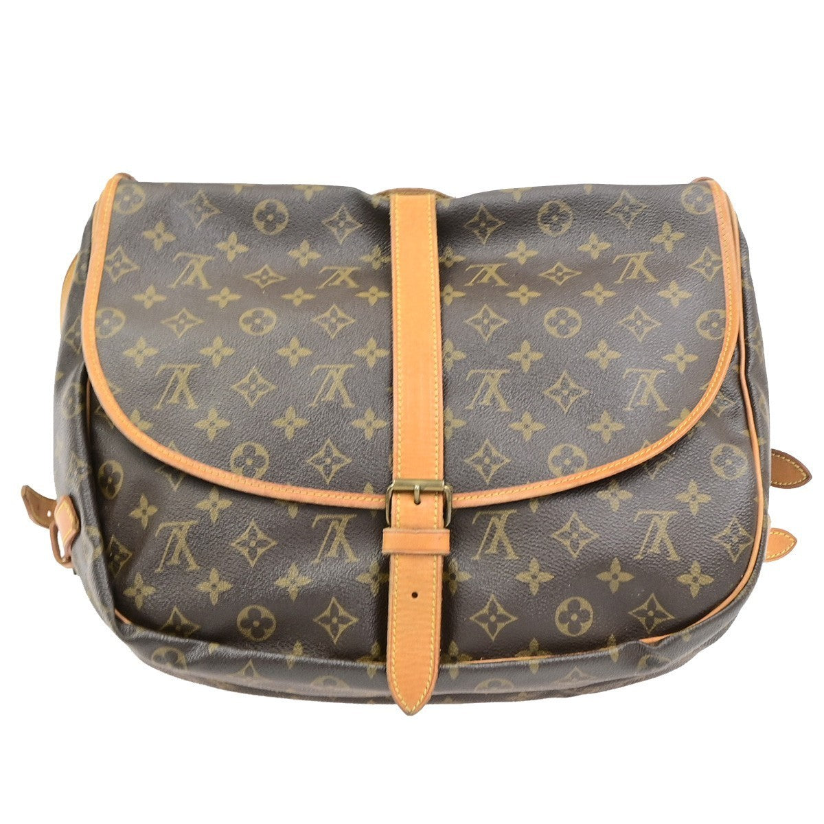 LOUIS VUITTON Saumur 35 Shoulder Bag Monogram Leather BN France M42254 84PA096