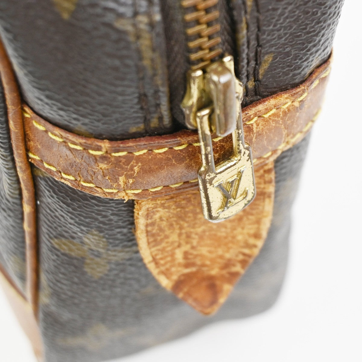 LOUIS VUITTON Compiegne 28 Clutch Bag Monogram Leather Brown GHW M51845 65KC584