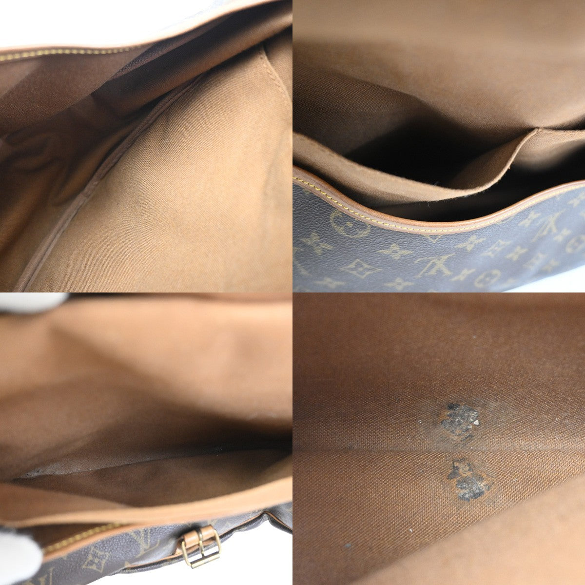 LOUIS VUITTON Saumur 35 Shoulder Bag Monogram Leather BN France M42254 87CA898