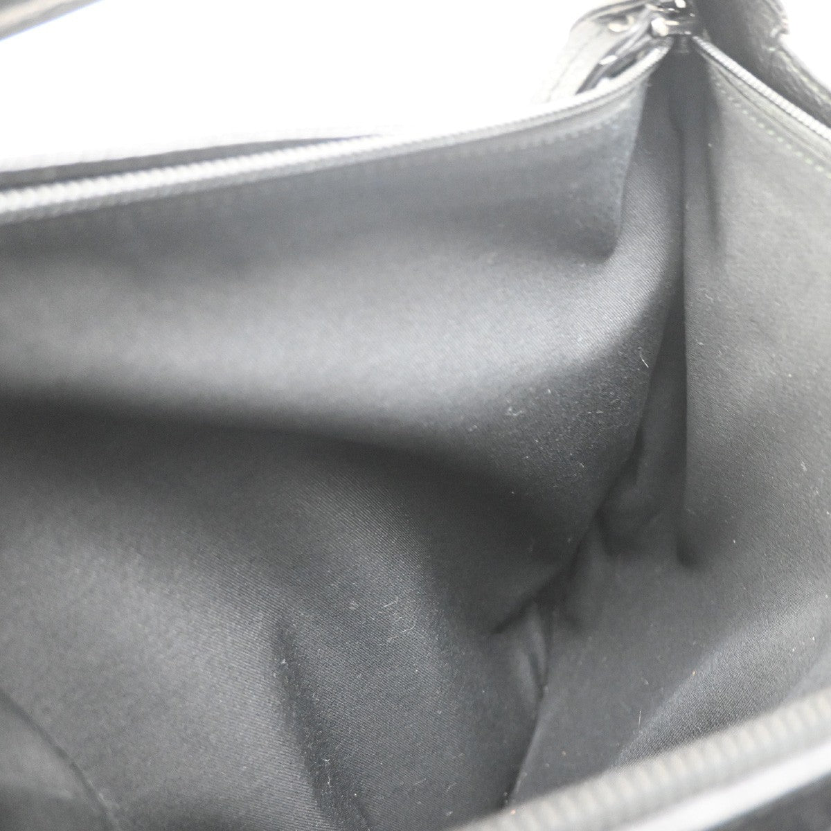 GUCCI Logo GG Pattern Shoulder Hand Bag Canvas Leather Black SHW Italy 79MA492