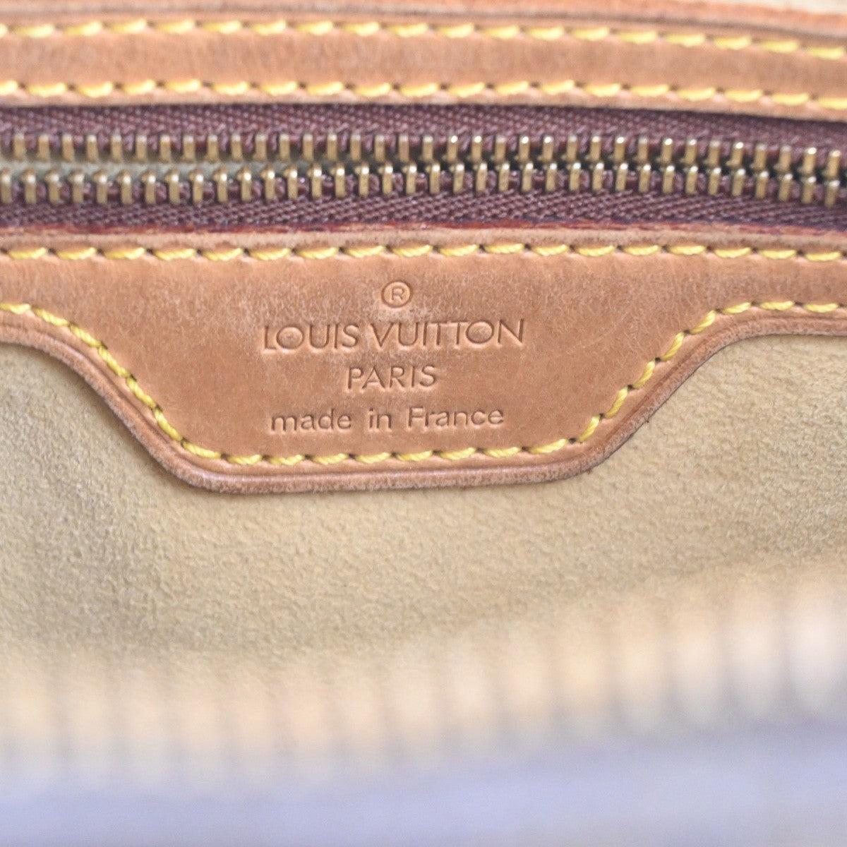 LOUIS VUITTON Logo Looping GM Shoulder Bag Monogram Leather Brown M51145 36MA043