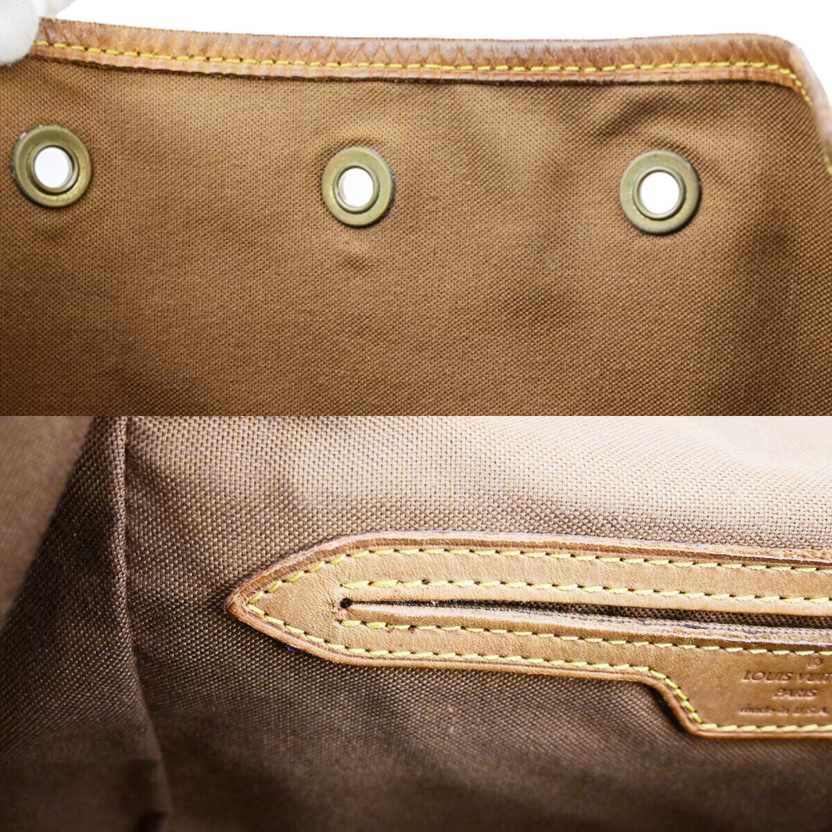 LOUIS VUITTON Montsouris GM Backpack Bag Monogram Leather Brown M51135 85YG509