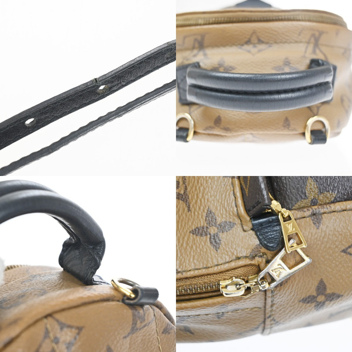 LOUIS VUITTON Palm Springs Mini Backpack Monogram Reverse Brown M44872 98KD053