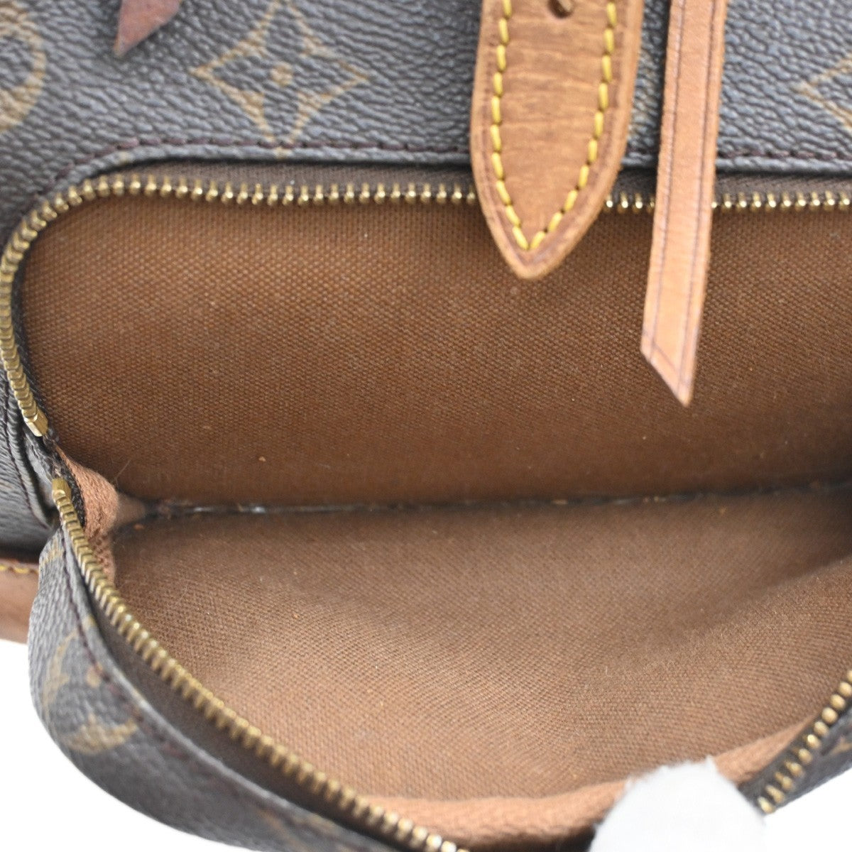 LOUIS VUITTON Montsouris MM Backpack Bag Monogram Leather Brown M51136 18SA126