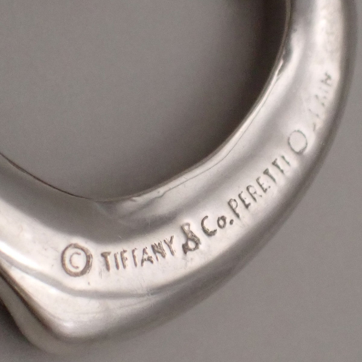 TIFFANY & CO. Open Heart 22mm Chain Necklace Ag 925 Elsa Peretti Silver 02YH718
