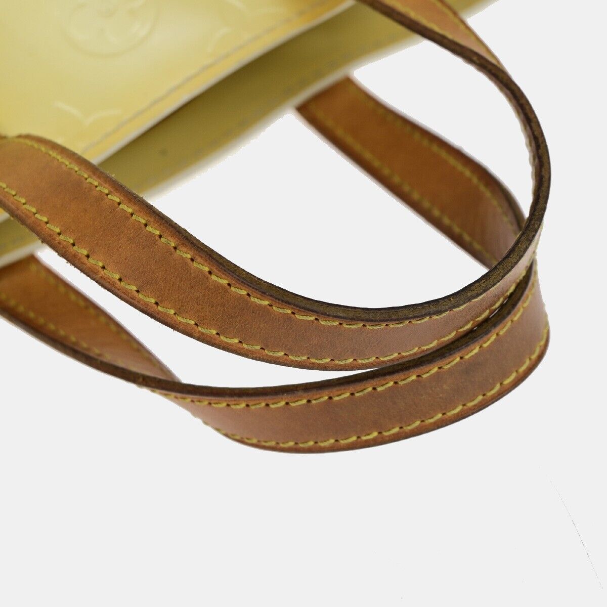 LOUIS VUITTON LV Lead PM Hand Bag Monogram Vernis Leather Perle M91336 05EB371