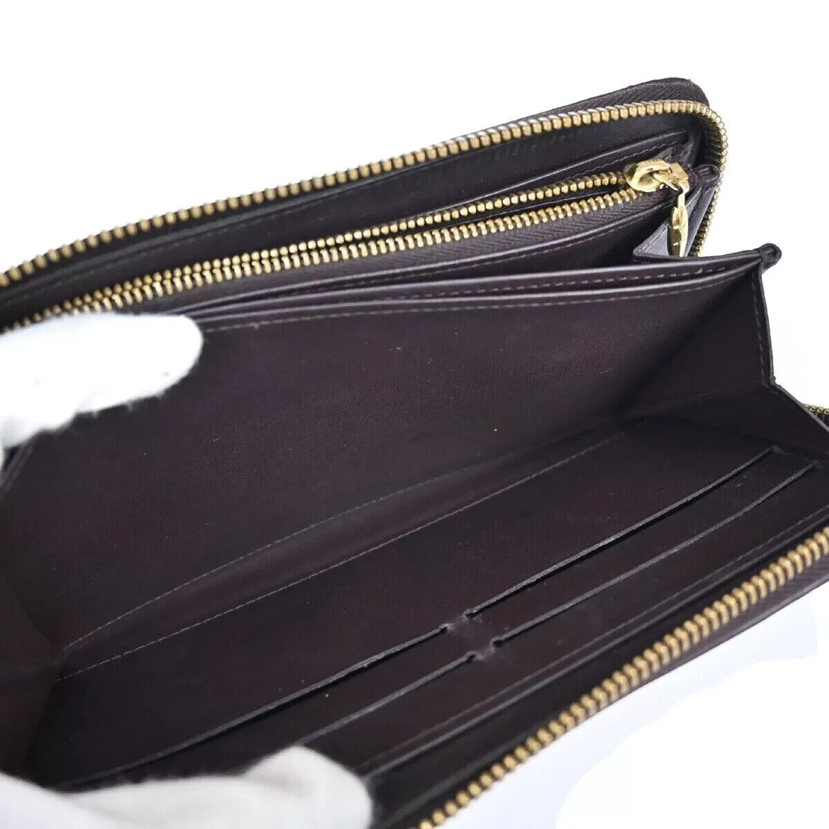 LOUIS VUITTON Zippy Long Wallet Monogram Vernis Leather Amarante M93522 63GA192