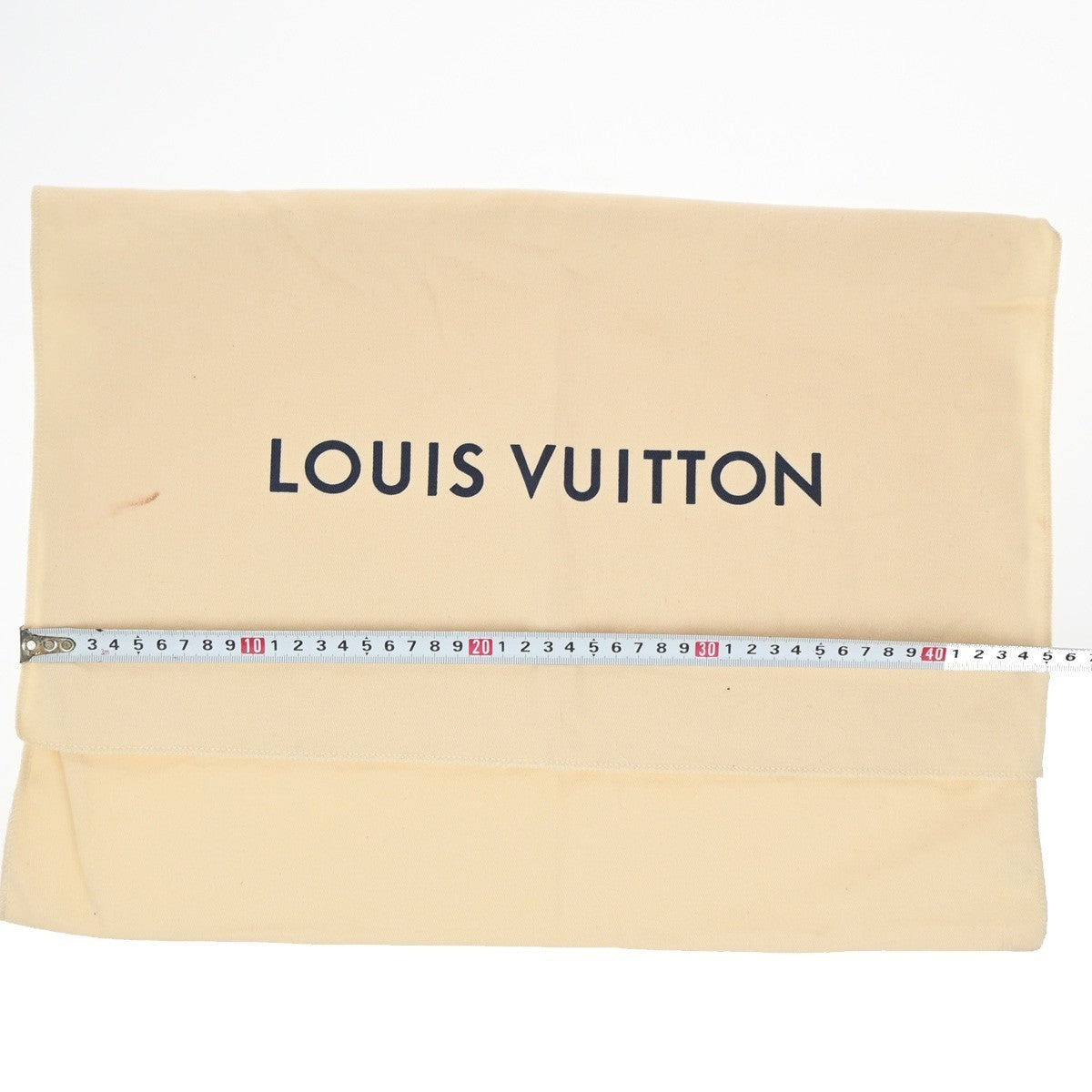 LOUIS VUITTON Logo 10 Set Dust Bag Drawstring Canvas Cotton Beige Brown 09KP189