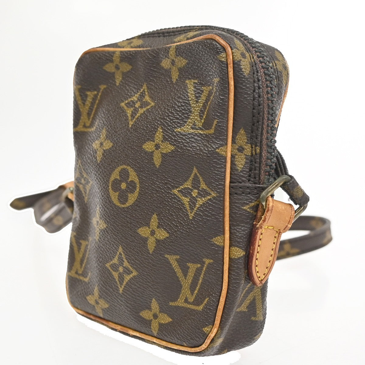 LOUIS VUITTON LV Mini Danube Shoulder Bag Monogram Leather Brown M45268 64KC840