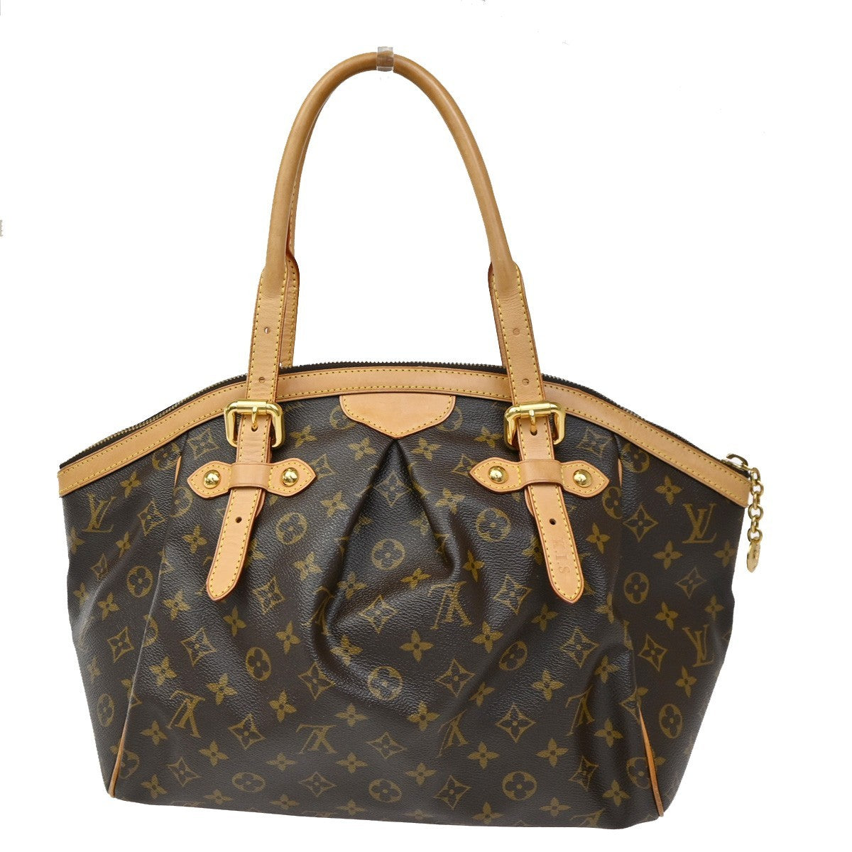 LOUIS VUITTON LV Tivoli GM Shoulder Bag Monogram Leather Brown M40144 57CA616
