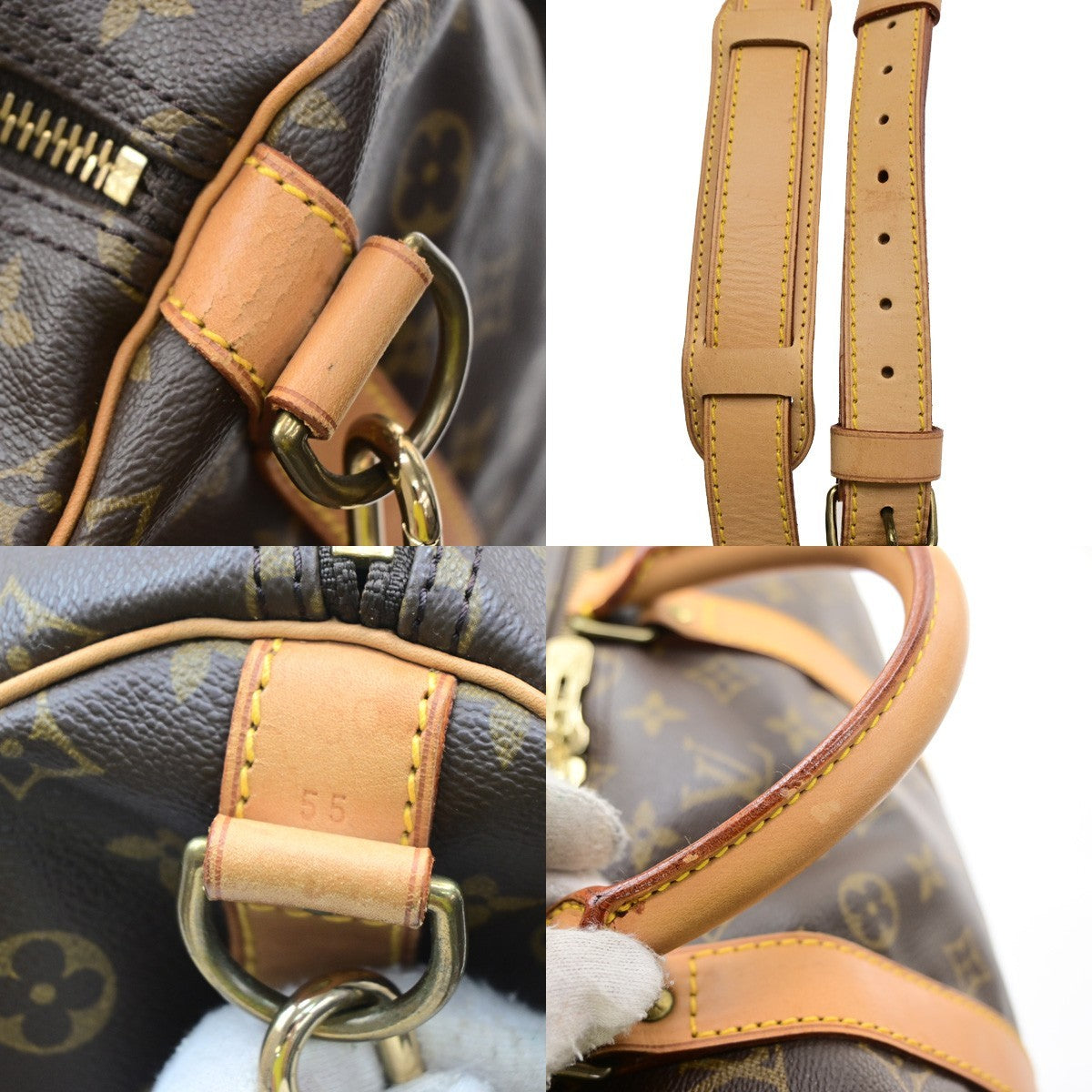 LOUIS VUITTON Keepall Bandouliere 55 Travel Hand Bag Monogram BN M41414 55SA160