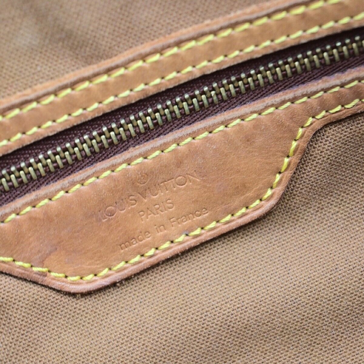 LOUIS VUITTON Cabas Mezzo Shoulder Bag Monogram Leather Brown M51151 31ED870