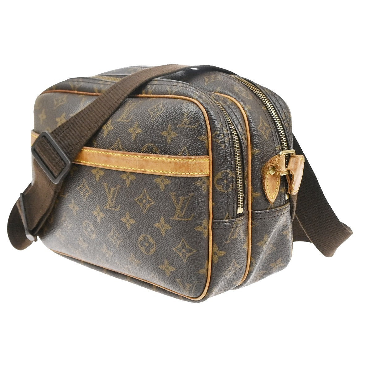 LOUIS VUITTON Reporter PM Crossbody Shoulder Bag Monogram Leather M45254 62CB025