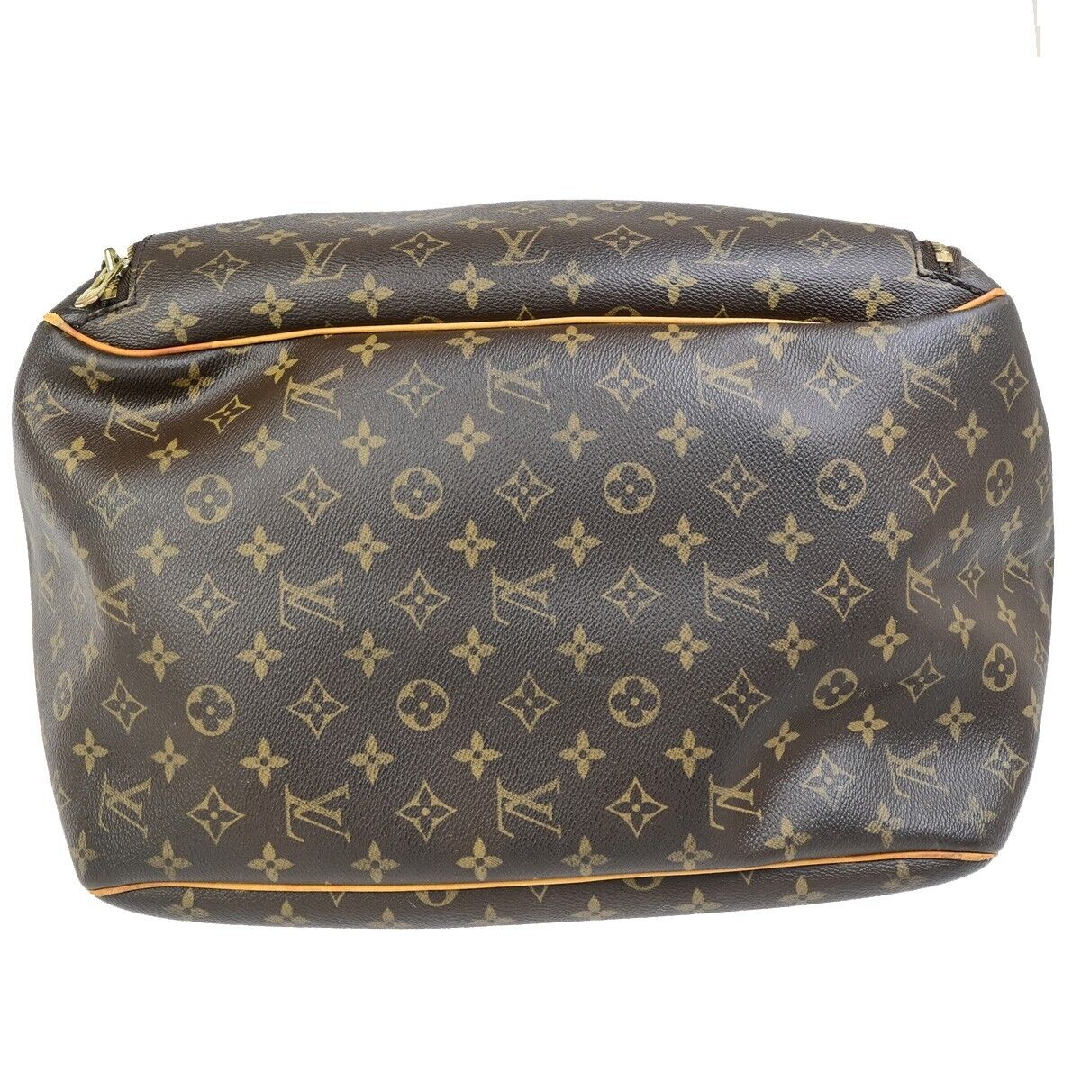 LOUIS VUITTON LV Logo Evasion Hand Bag Monogram Leather Brown M41443 67FB309