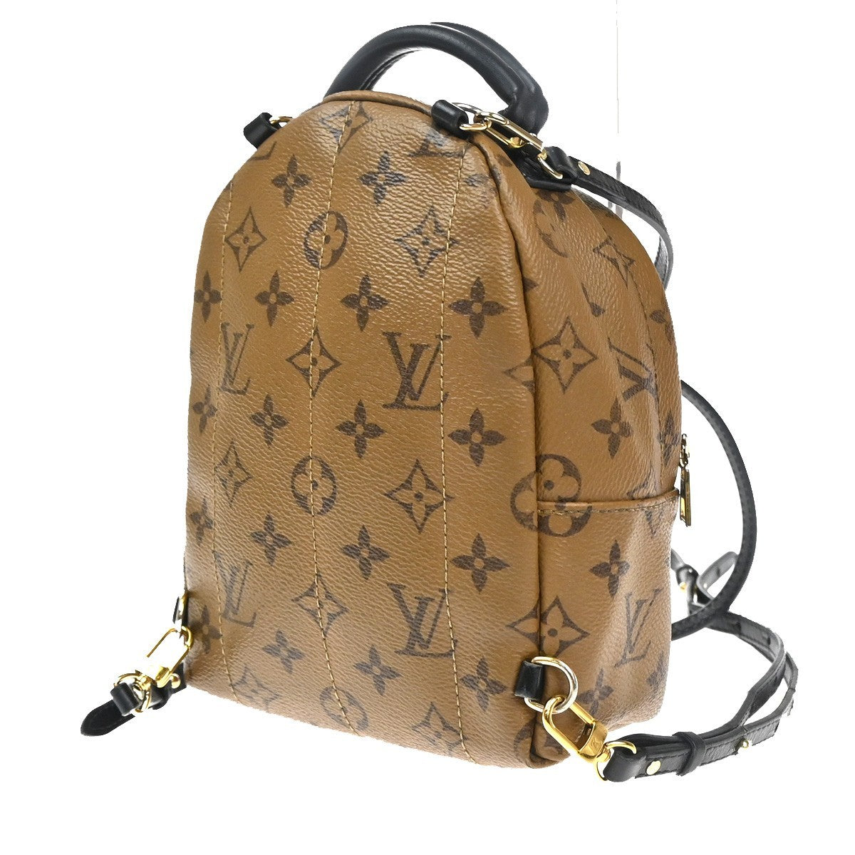 LOUIS VUITTON Palm Springs Mini Backpack Monogram Reverse Brown M44872 98KD053