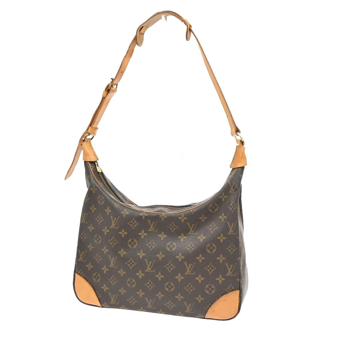 LOUIS VUITTON Boulogne 35 Shoulder Bag Monogram Leather Brown M51260 82YJ178