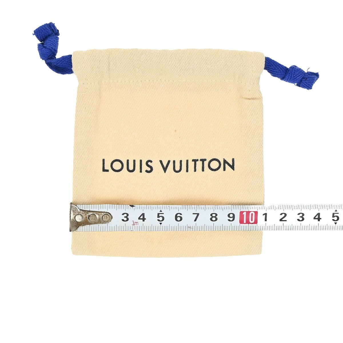 LOUIS VUITTON Logo 10 Set Dust Bag Drawstring Canvas Cotton Beige Brown 02KB123