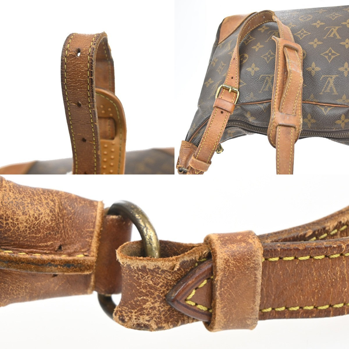 LOUIS VUITTON Boulogne 30 Shoulder Bag Monogram Leather Brown M51265 65KB669