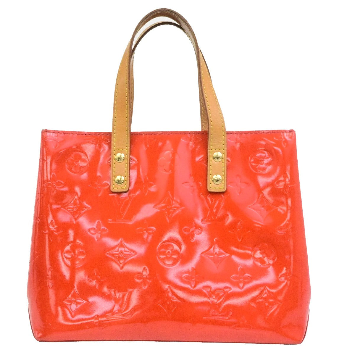 LOUIS VUITTON Read PM Hand Bag Monogram Vernis Patent Leather Red M91088 31YH134