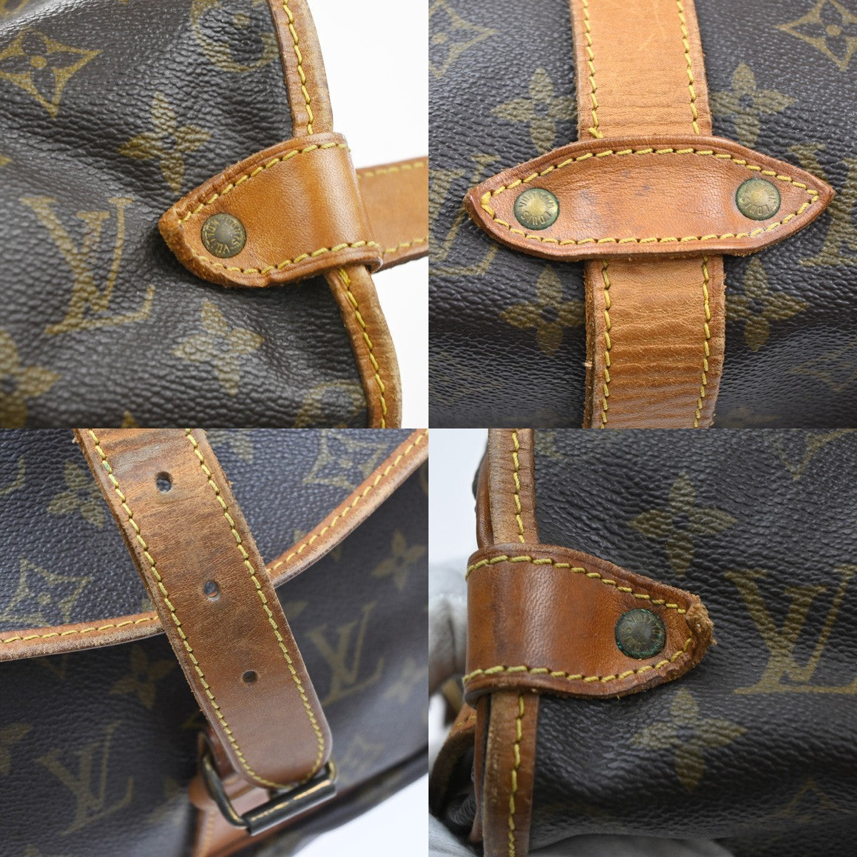 LOUIS VUITTON Saumur 35 Shoulder Bag Monogram Leather BN France M42254 84YJ110