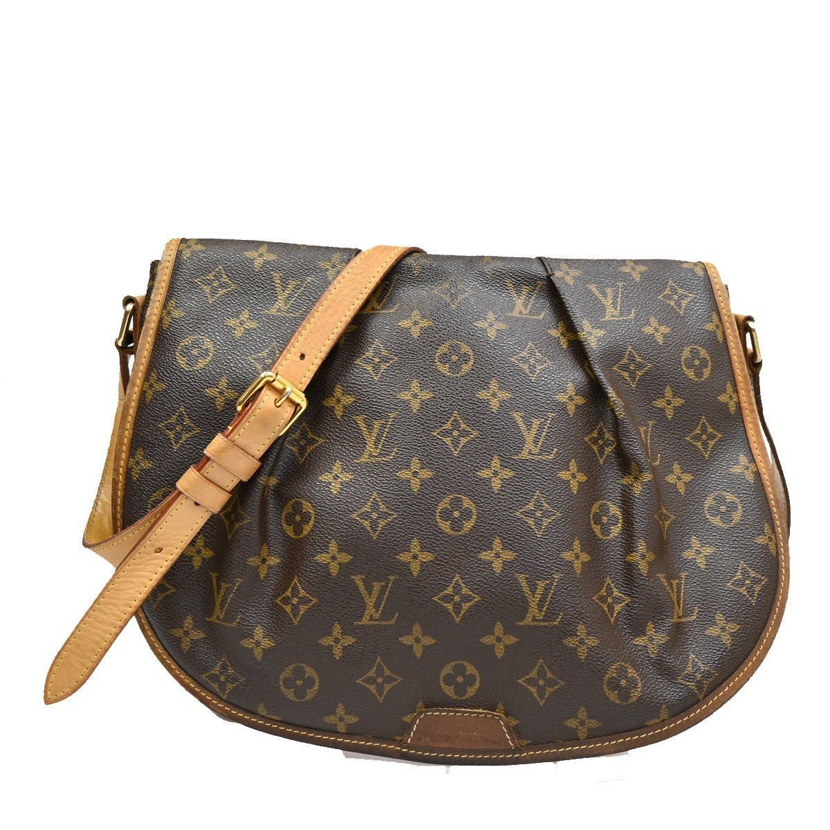 LOUIS VUITTON Menilmontant MM Shoulder Bag Monogram Leather BN M40473 31KB584
