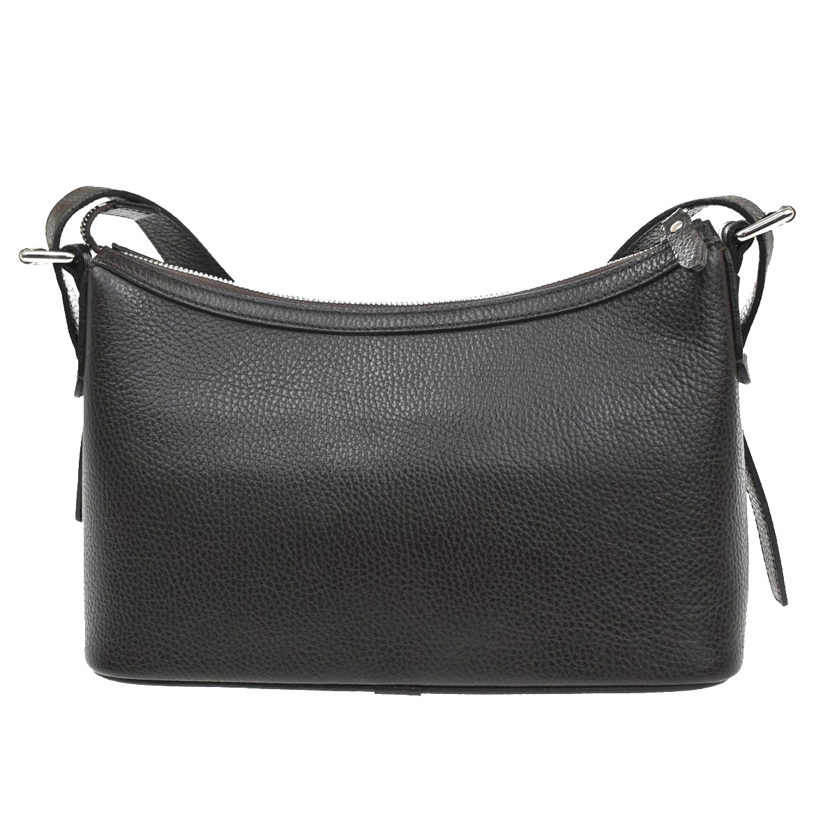 BURBERRY Logo Nova Check Shoulder Bag Leather Brown SHW 62CA380
