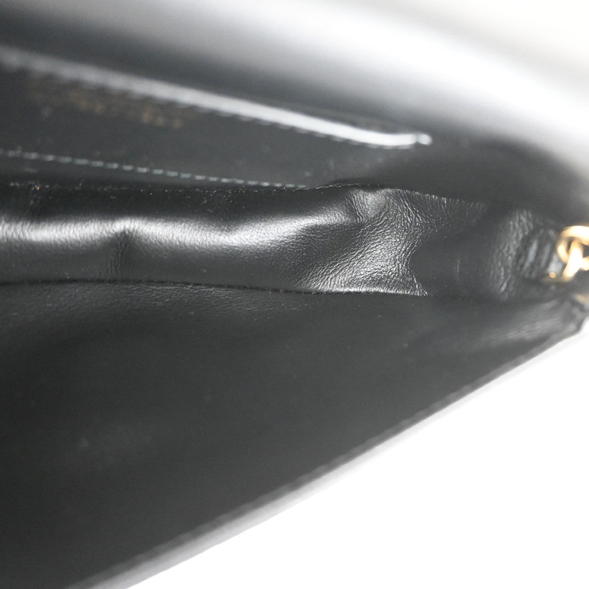 SALVATORE FERRAGAMO Glam Gancini 2Way Shoulder Bum Bag Leather Black 87KB981