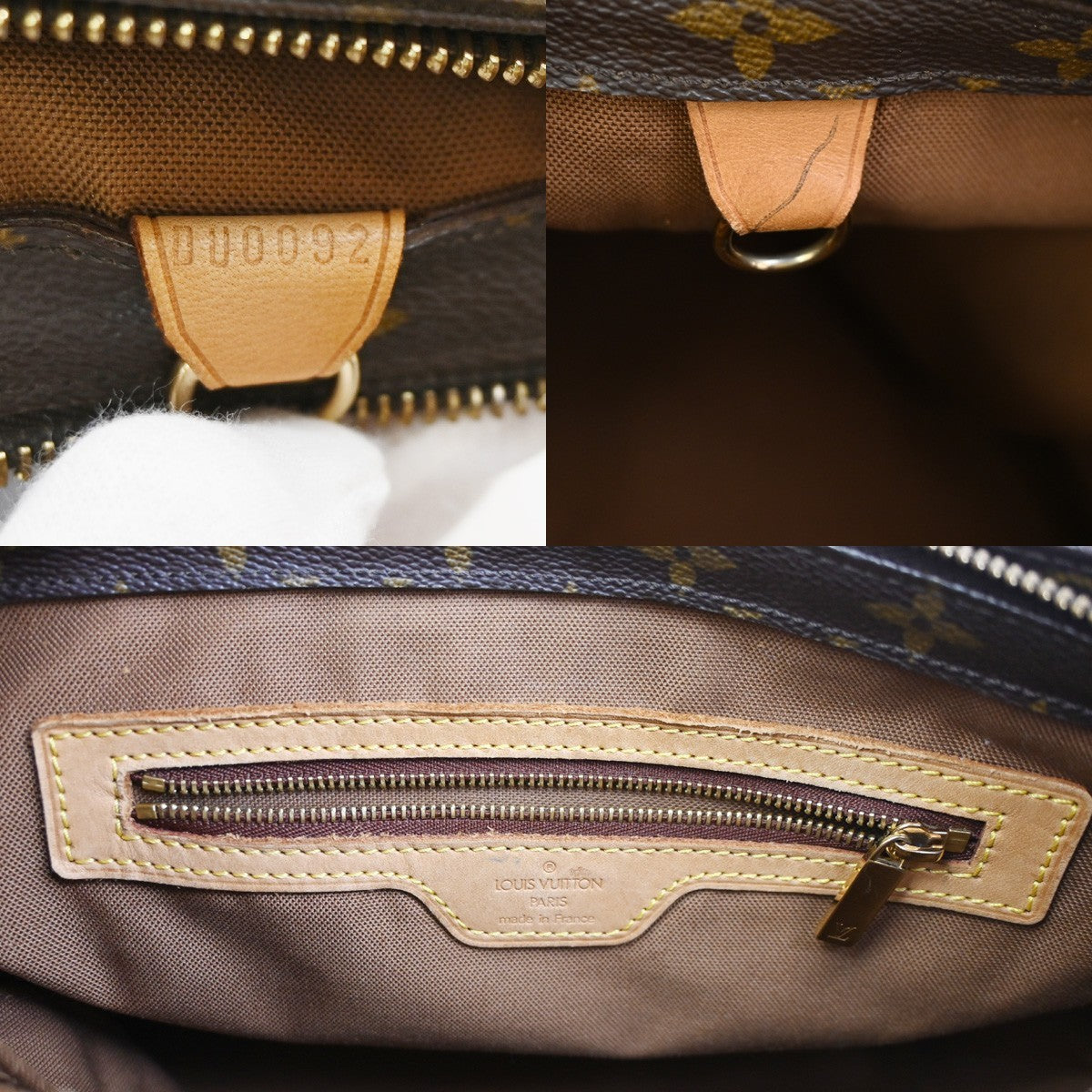 LOUIS VUITTON Cabas Piano Shoulder Bag Monogram Leather Brown M51148 67SA054