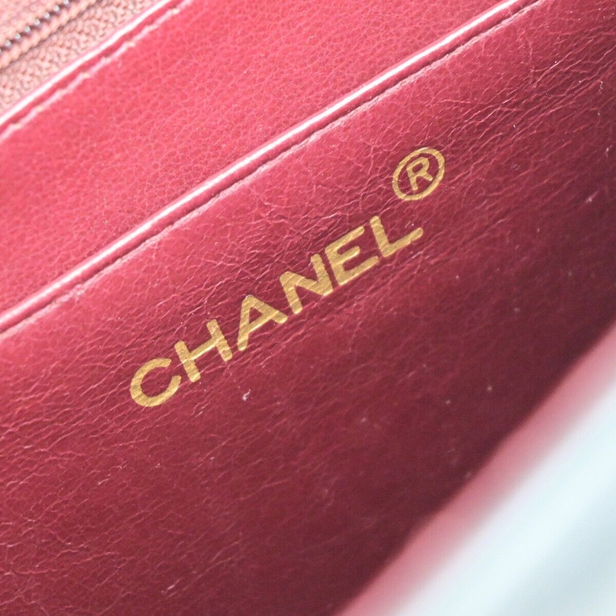 CHANEL Maxi Jumbo Matelasse 34 Chain Shoulder Bag Leather Black Vintage 342RK691