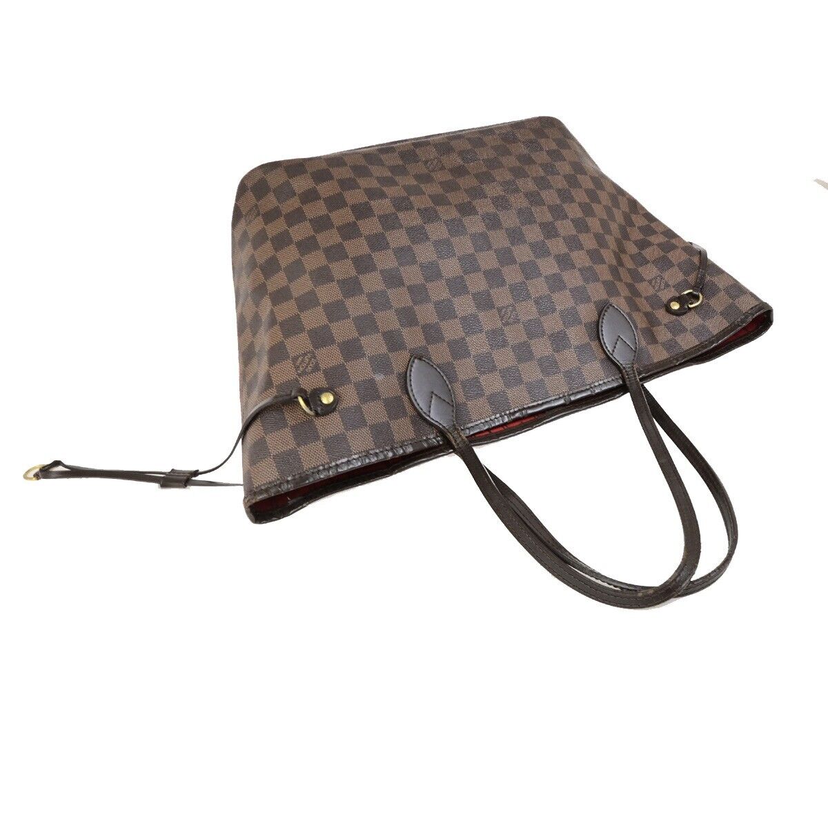 LOUIS VUITTON Neverfull MM Shoulder Bag Damier Ebene Leather BN N41358 18FB331