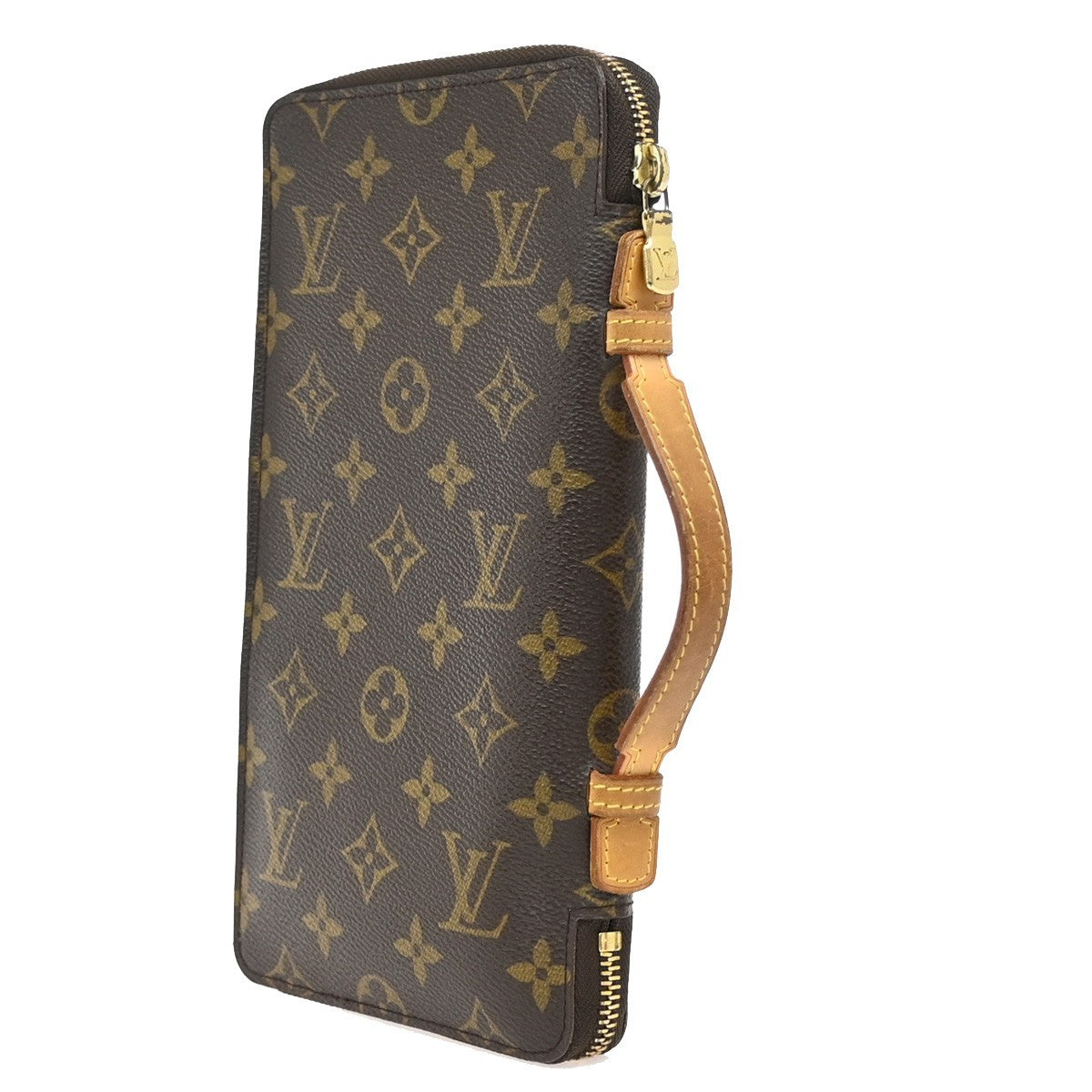 LOUIS VUITTON Organizer De Voyage Wallet Monogram Leather Brown M60119 86KB367