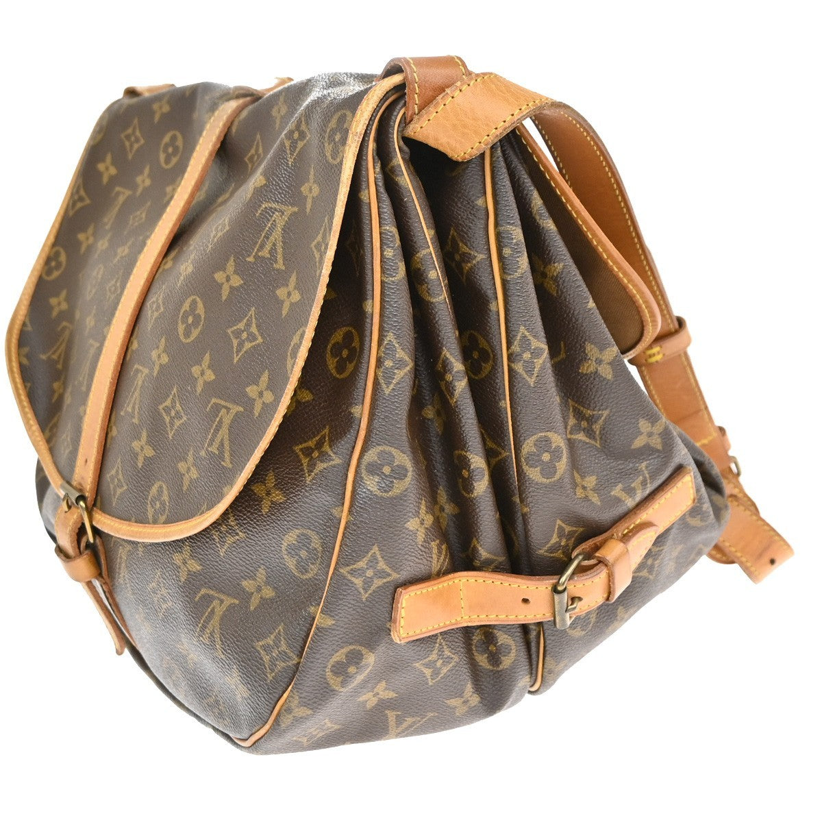 LOUIS VUITTON Saumur 35 Shoulder Bag Monogram Leather BN France M42254 70TA659
