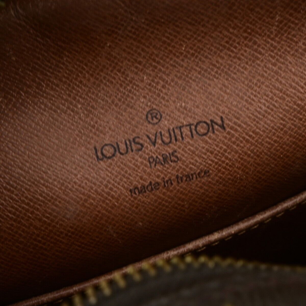 LOUIS VUITTON Logo Danube MM Shoulder Bag Monogram Leather Brown M45264 04EE003