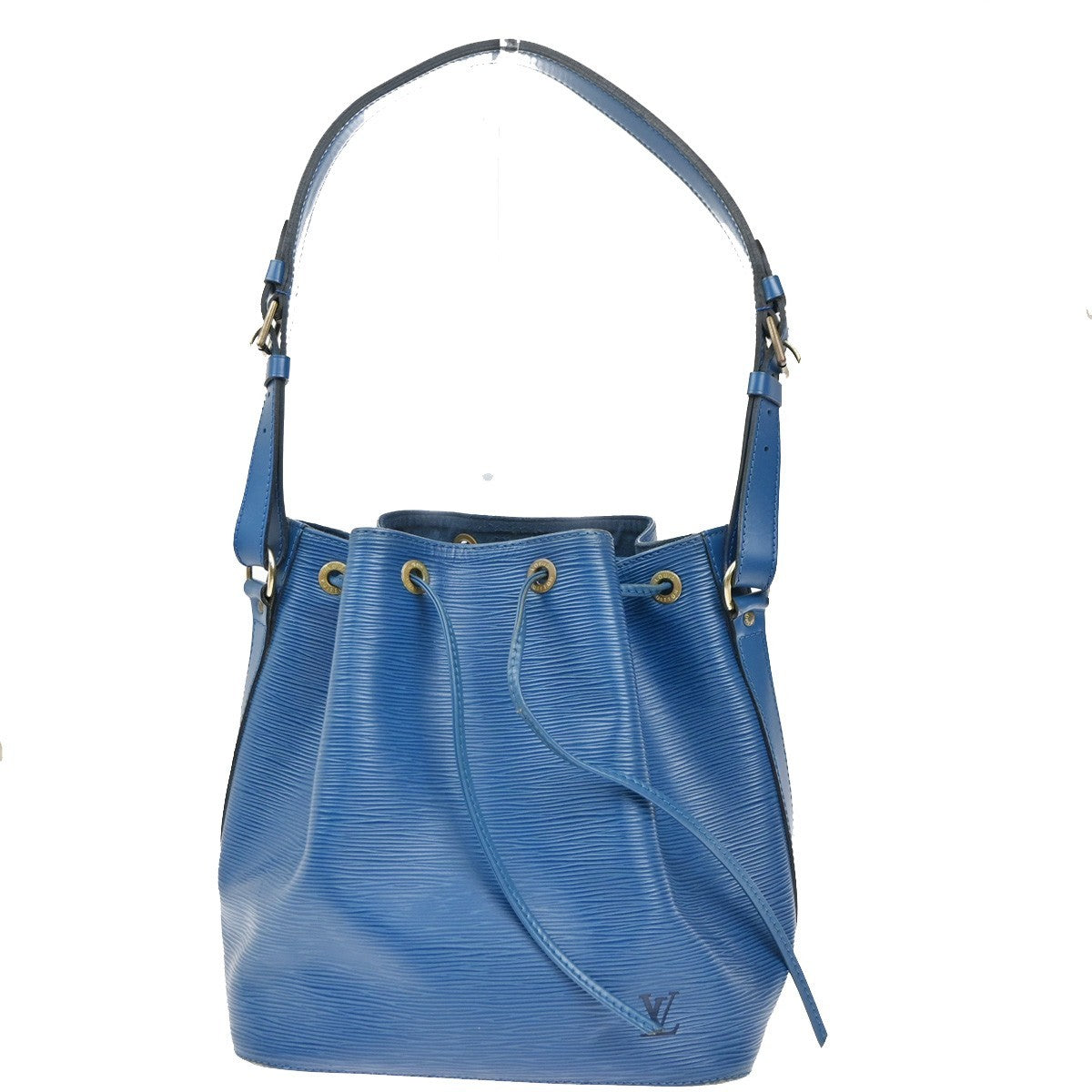 LOUIS VUITTON LV Petit Noe Shoulder Bag Epi Leather Blue France M44105 86KC177