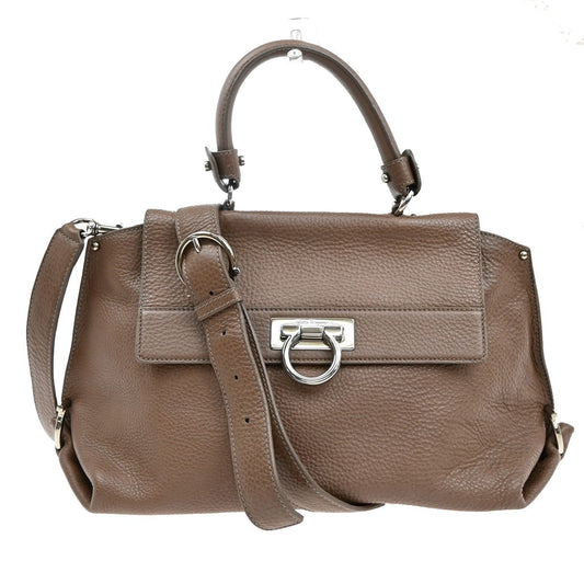 SALVATORE FERRAGAMO Gancini Sofia 2Way Shoulder Hand Bag Leather BN SHW 39KA953