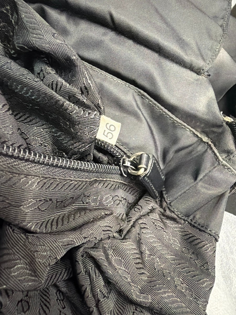 PRADA Logo Tessuto Mini Shouler Bag Nylon Leather Black SHW Italy 69YJ257