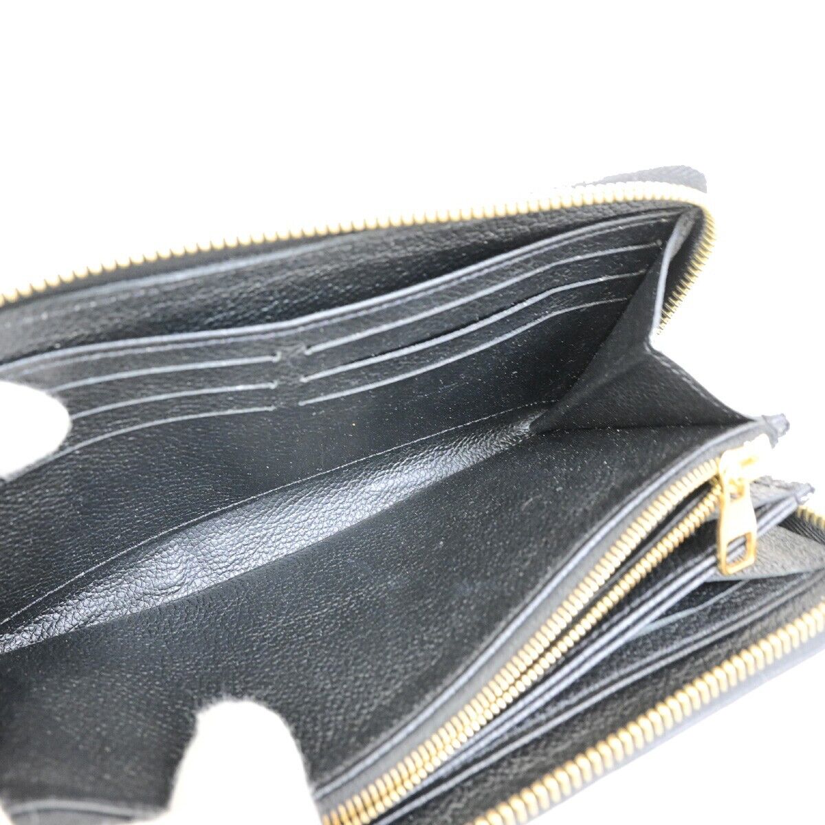 LOUIS VUITTON LV Zippy Long Wallet Monogram Empreinte Balck M93435 79FB264