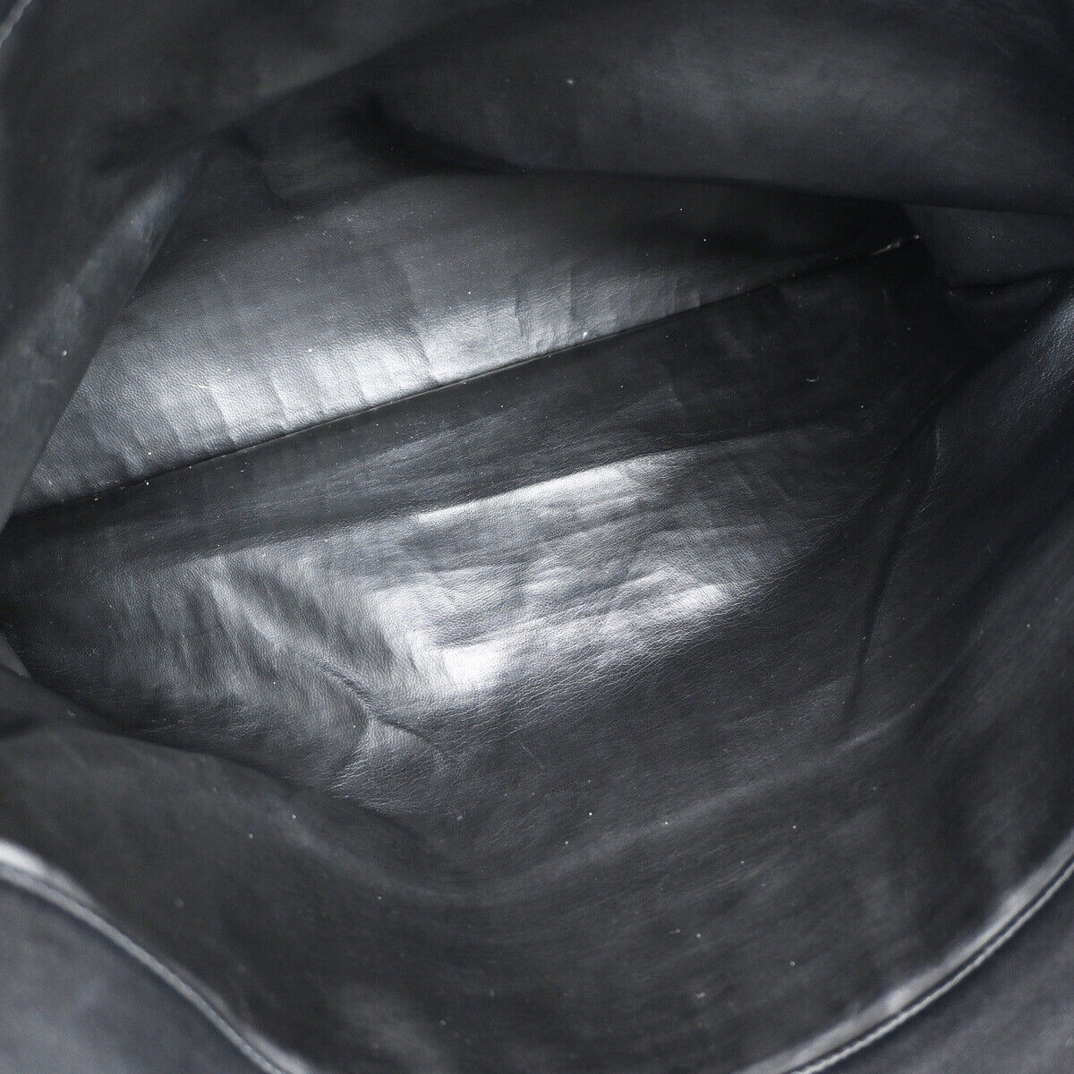 CHANEL CC Logo Bicolore Chain Shoulder Bag Leather Black GHW Italy 767RJ726