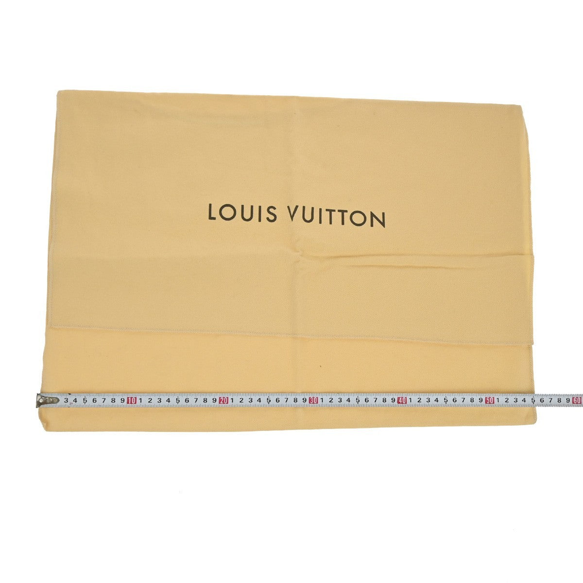 LOUIS VUITTON Logo 10 Set Dust Bag Drawstring Canvas Cotton Beige Brown 09KC806