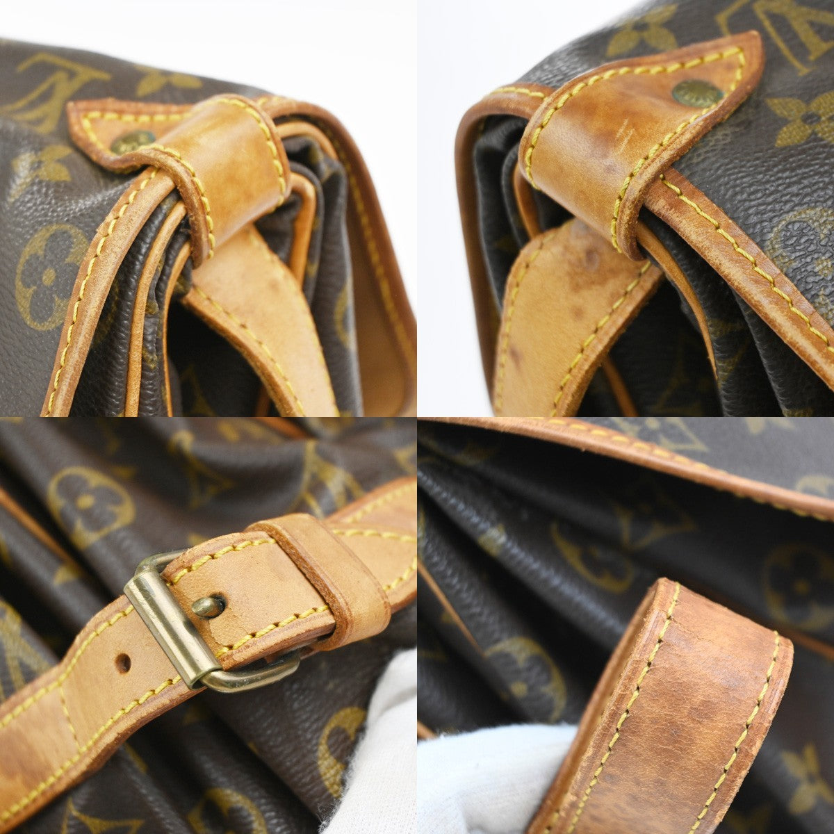 LOUIS VUITTON Saumur 35 Shoulder Bag Monogram Leather BN France M42254 87EG369