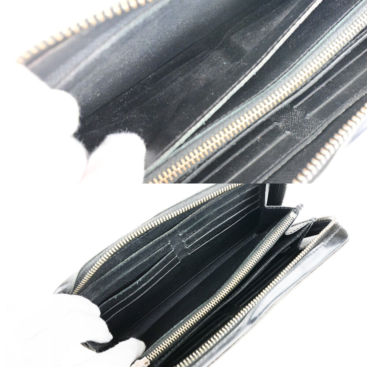 LOUIS VUITTON Zippy XL Long Travel Wallet Monogram Eclipse BK M61698 62YG561