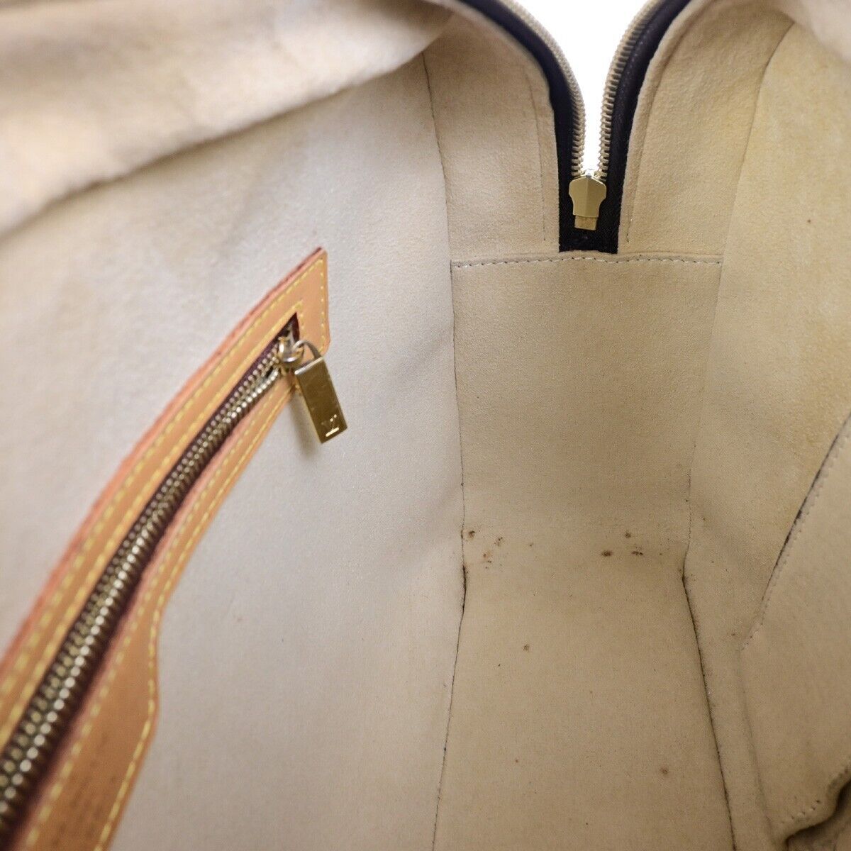 LOUIS VUITTON LV Logo Cite GM Shoulder Bag Monogram Leather Brown M51181 83ED039