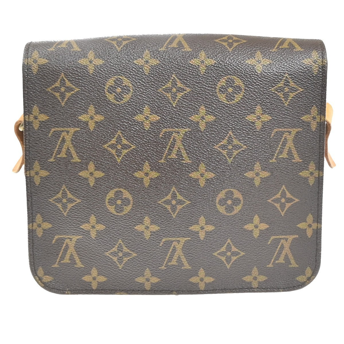 LOUIS VUITTON Cartouchiere MM Shoulder Bag Monogram Leather Brown M51253 70MA497
