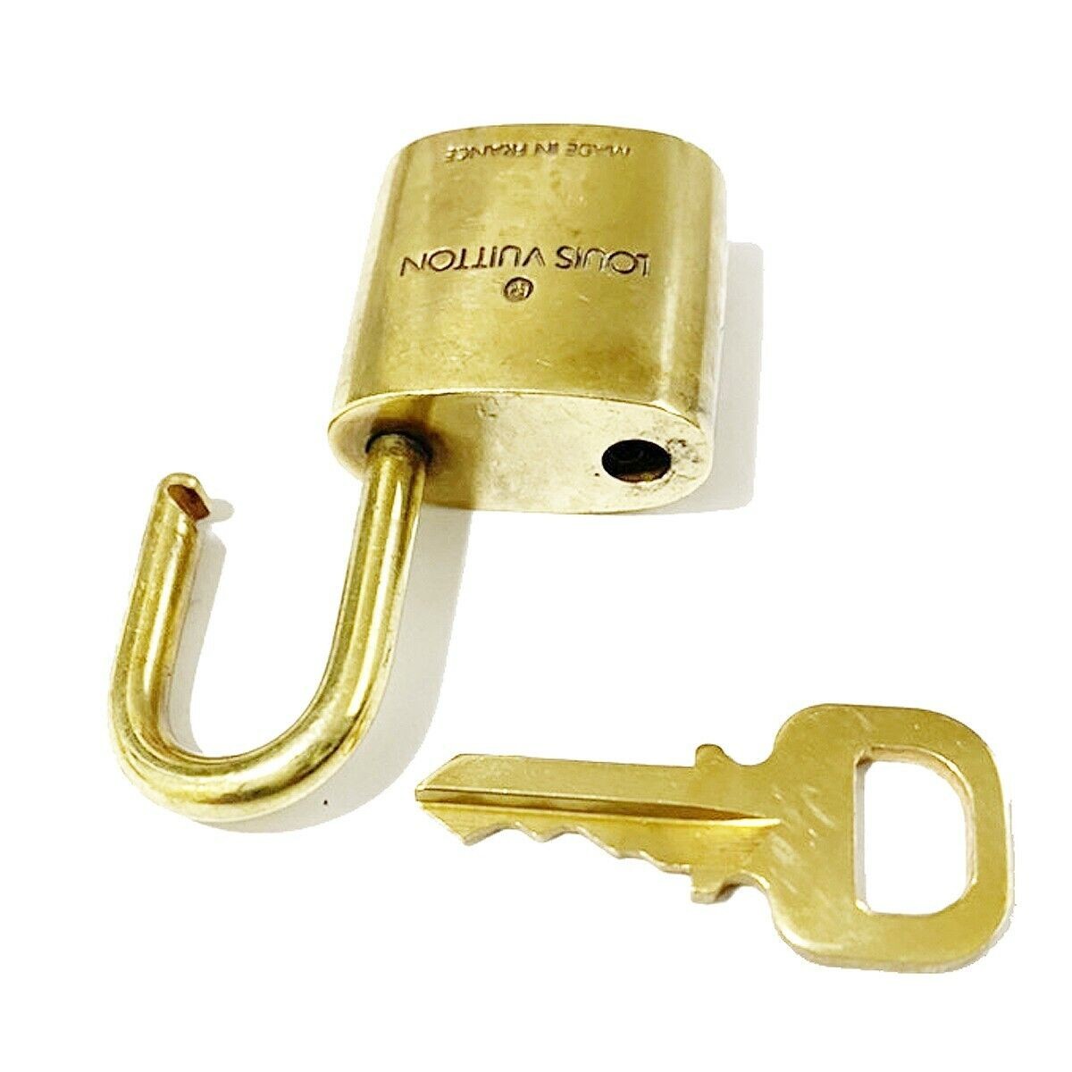 LOUIS VUITTON LV 10 SET PADLOCK KEY BAG CHARM CADENA GOLD-PLATED 35MT006