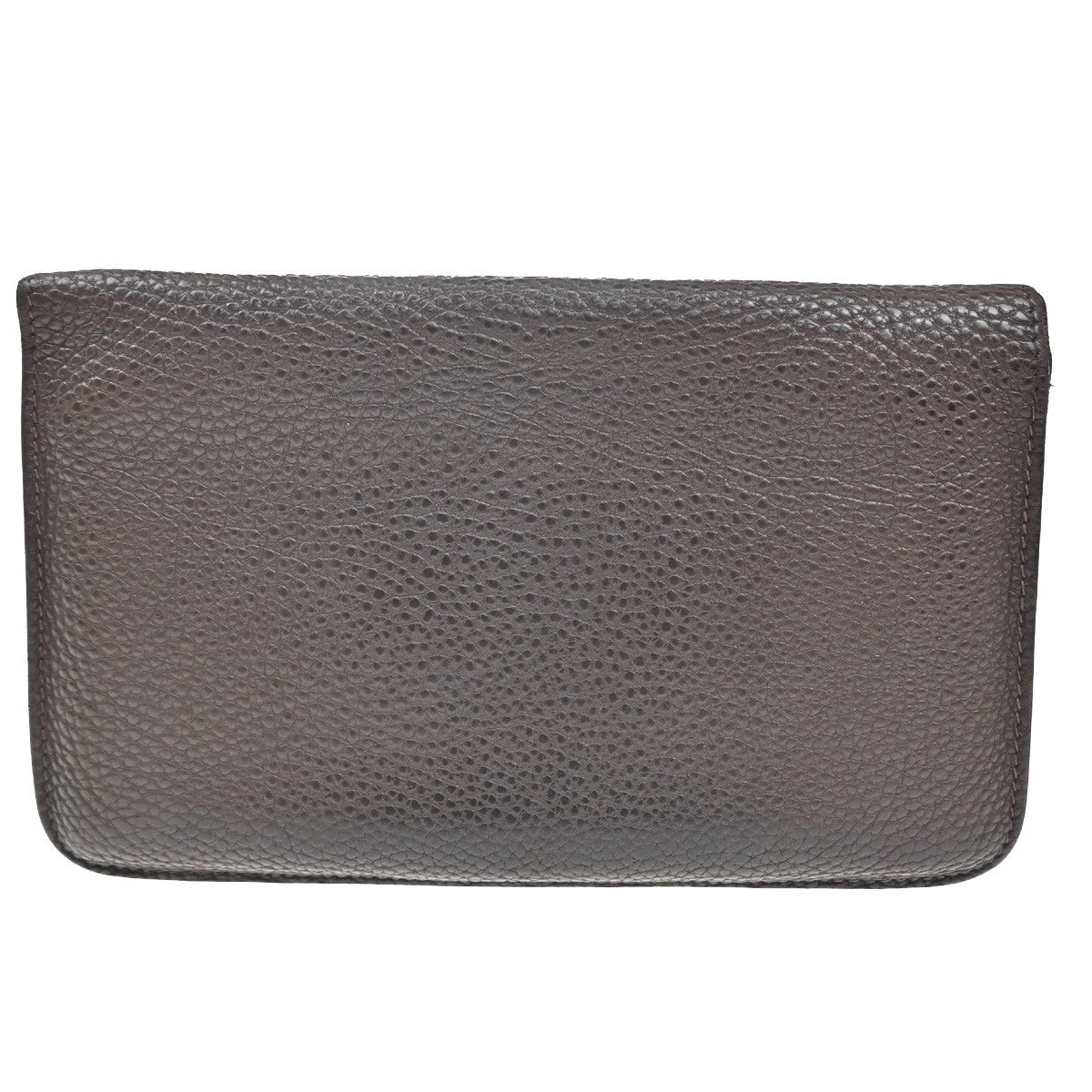 HERMES Logos Dogon GM Long Bifold Wallet Togo Leather Brown GHW 86YH814