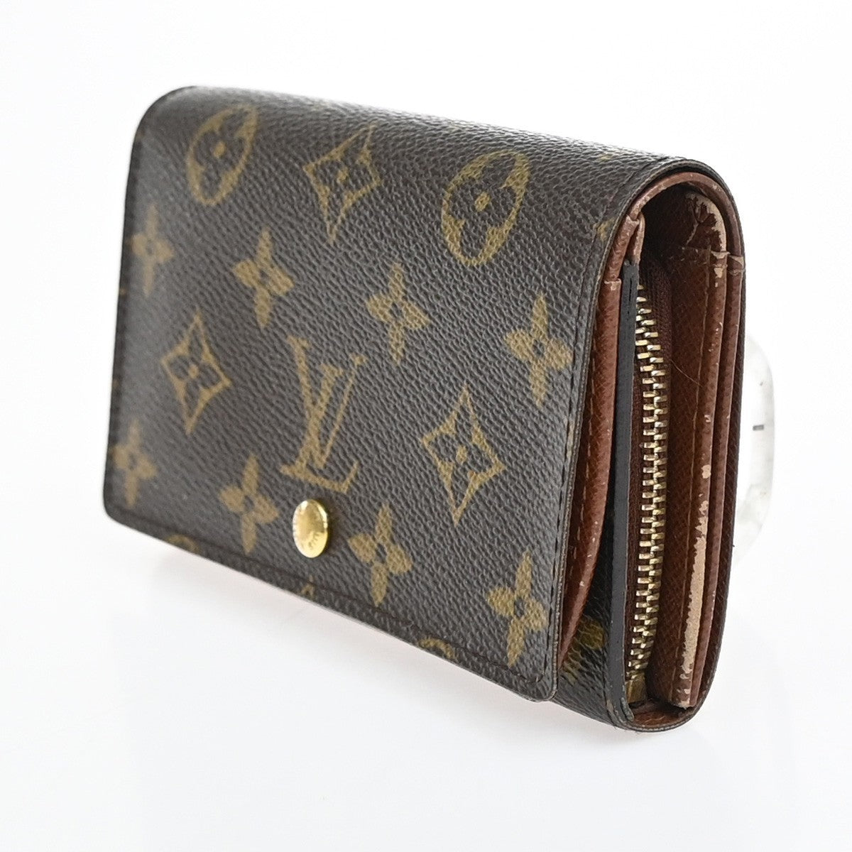 LOUIS VUITTON Porte Monnaie Billets Tresor Wallet Monogram Brown M61730 66EG203